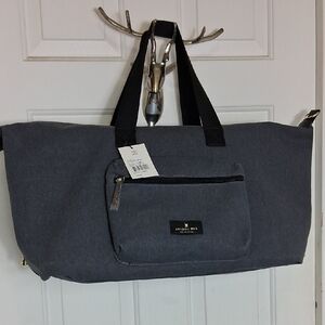 London Fog Men’s Charcoal Travel Duffel Bag and Laptop Case